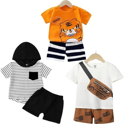 Cutie Kiddies Double Pocket Baby Dungaree Trendy Denim Dungaree with Cotton T-Shirt for
