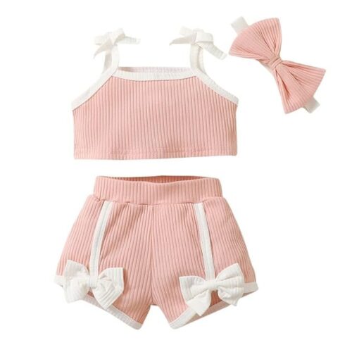 First Kick Presents New Born Baby Summer Wear Baby Clothes 5Pcs Sets 100% Cotton Baby Boys Girls Unisex Baby Cotton/Summer Suit Infant Clothes First Gift for New Born Baby